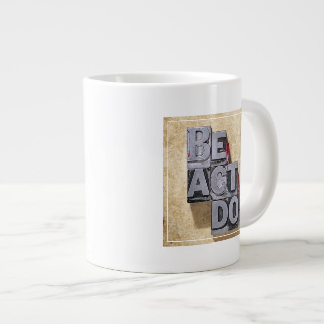 Taza De Café Grande Sea, actúe, hacen (Derecha)