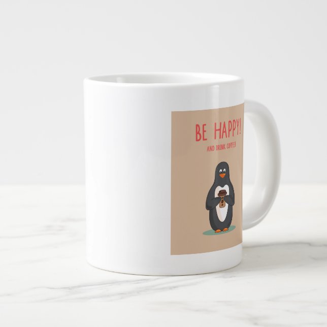 Taza De Café Grande Sea café feliz y de la bebida (Derecha)