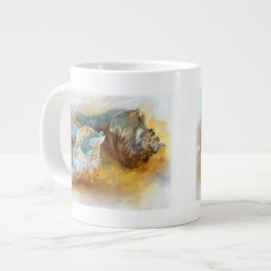 Taza De Café Grande Seashells en la playa