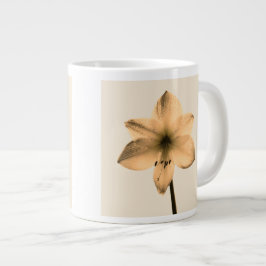 Taza De Café Grande sepia amaryllis