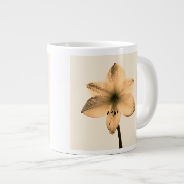 Taza De Café Grande sepia amaryllis (Derecha)