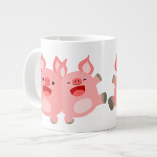 Taza De Café Grande ¡SÍ! Cerdo Personalizado Jumbo Mug
