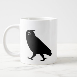 Taza De Café Grande Silhouettes de búho caminante
