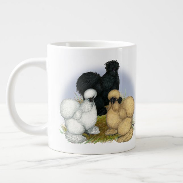 Taza De Café Grande Silkie Trio (Izquierda)