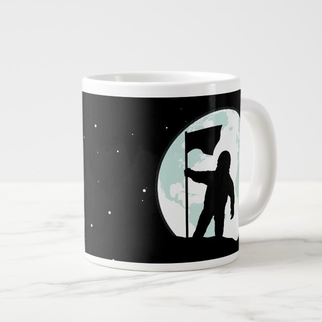 Taza De Café Grande Silueta astronauta (Derecha)