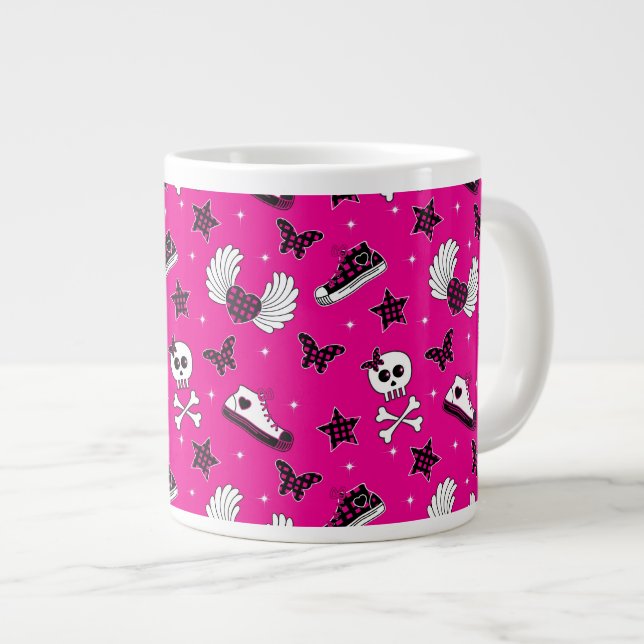 Taza De Café Grande Símbolos de Emo (Derecha)