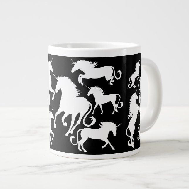 Taza De Café Grande sistema de unicornios (Derecha)