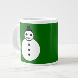 Taza De Café Grande Snowman Mug, Navidades sonrientes