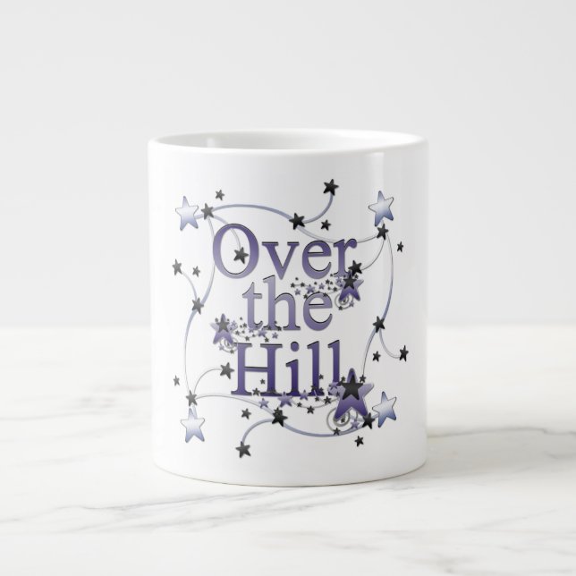 Taza De Café Grande Sobre la colina Mug (Frente)