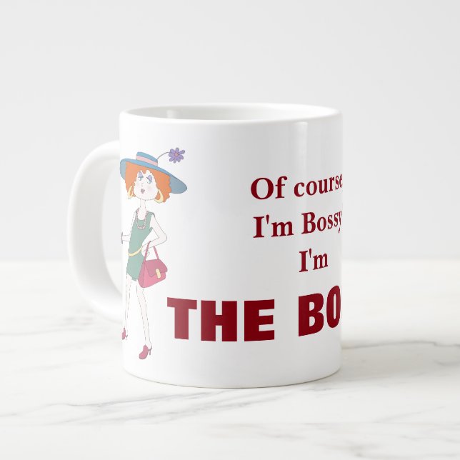 Taza De Café Grande Soy Boss (Izquierda)