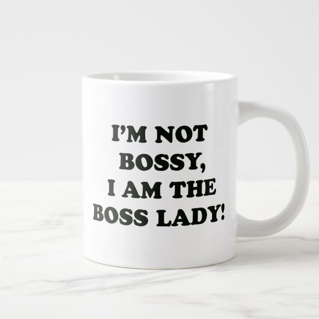 Taza De Café Grande Soy la señora de Boss (Derecha)