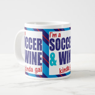 Taza De Café Grande Soy un Mundial de Fútbol y Vino