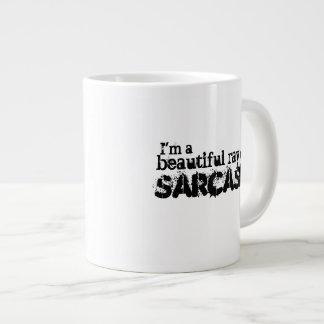 Taza De Café Grande Soy un rayo hermoso del sarcasmo