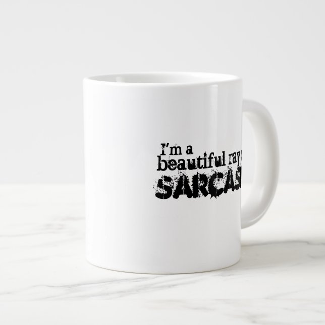 Taza De Café Grande Soy un rayo hermoso del sarcasmo (Derecha)