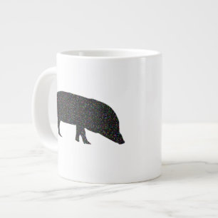 Taza De Café Grande Sparkly Pig Mug