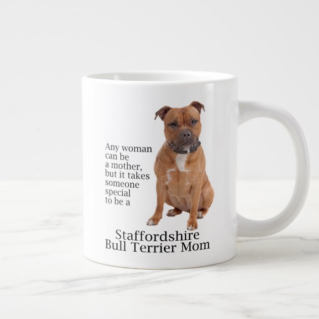 Taza De Café Grande Staffie Mom Jumbo Mug (Derecha)