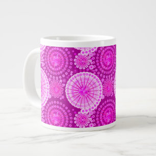 Taza De Café Grande Starburst and pinUCES, amethyst morple
