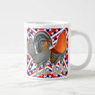 Taza De Café Grande Stars and Stripes Gamefowl