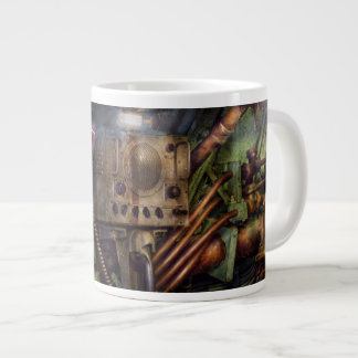 Taza De Café Grande Steampunk - Naval - La estación de comunicaciones