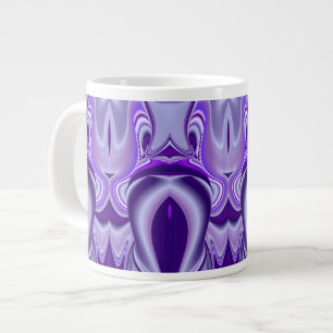 Taza De Café Grande Sueños de flores moradas