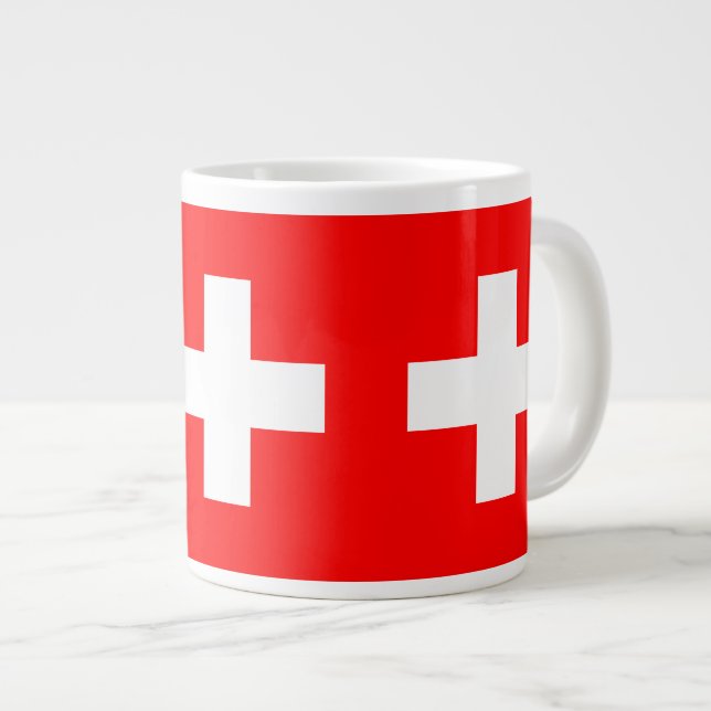 Taza De Café Grande Suiza - bandera suiza (Derecha)