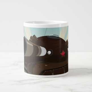 Taza De Café Grande Tanque Militar