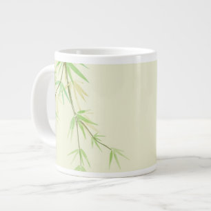 Taza De Café Grande Tarjeta pintada de la acuarela con estilizado