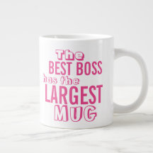 Taza grande de la mejor de Boss cita divertida del