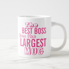 Taza De Café Grande Taza grande de la mejor de Boss cita divertida del