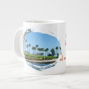 Taza De Café Grande ¡Taza hermosa del jumbo de Long Beach!