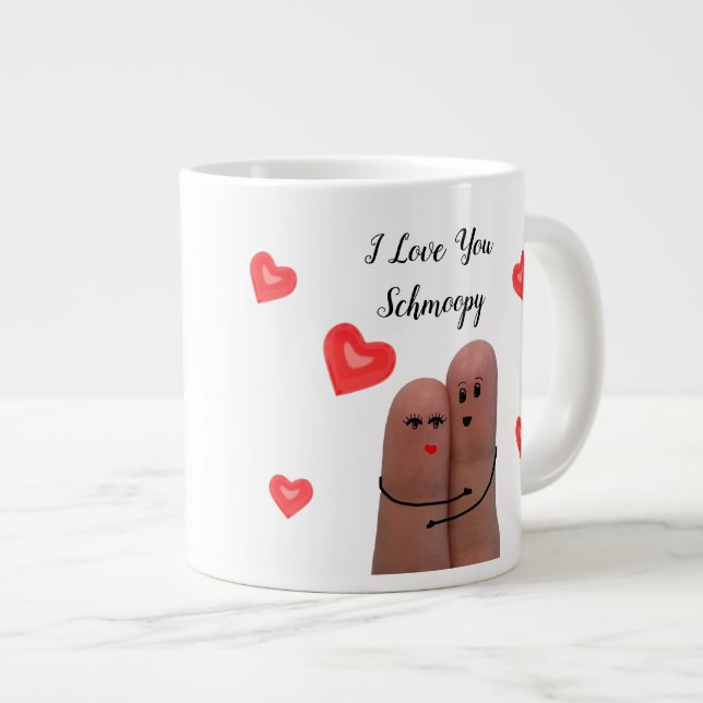 Taza De Café Grande Te amo, Schmoopy Valentine Jumbo Mug (Derecha)