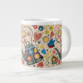 Taza De Café Grande Tea Time Jumbo Mug para múltiples usos