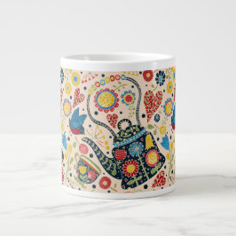 Taza De Café Grande Tea Time Jumbo Mug para múltiples usos