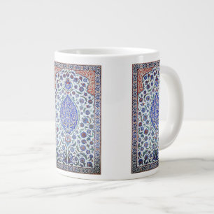 Taza De Café Grande Tejas florales turcas