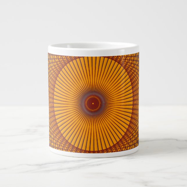 Taza De Café Grande Tejidos Sunburst (Frente)