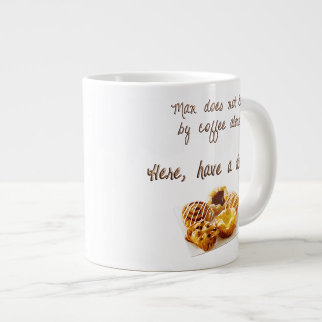 Taza De Café Grande Tener un danés (Derecha)