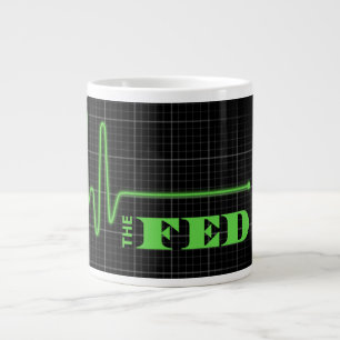 Taza De Café Grande Terminar con la Fed en Línea Muerta