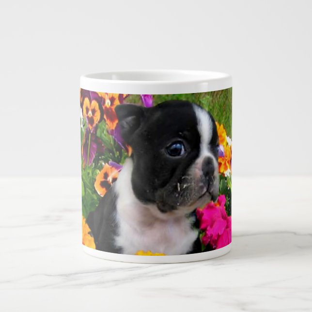 Taza De Café Grande Terrier de Boston (Frente)