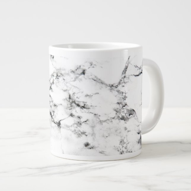Taza De Café Grande Textura de mármol (Derecha)