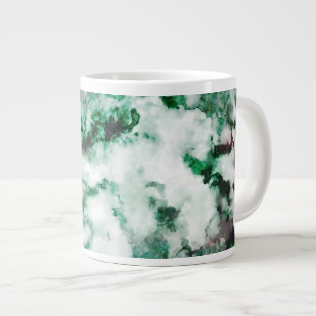 Taza De Café Grande Textura veteada del cuarzo (Derecha)