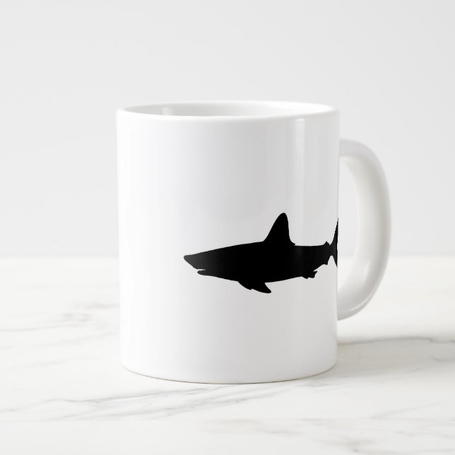 Taza De Café Grande Tiburón nadando (Derecha)
