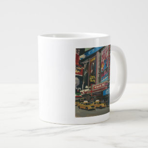 Taza De Café Grande Times Square brillante 2012 de las luces
