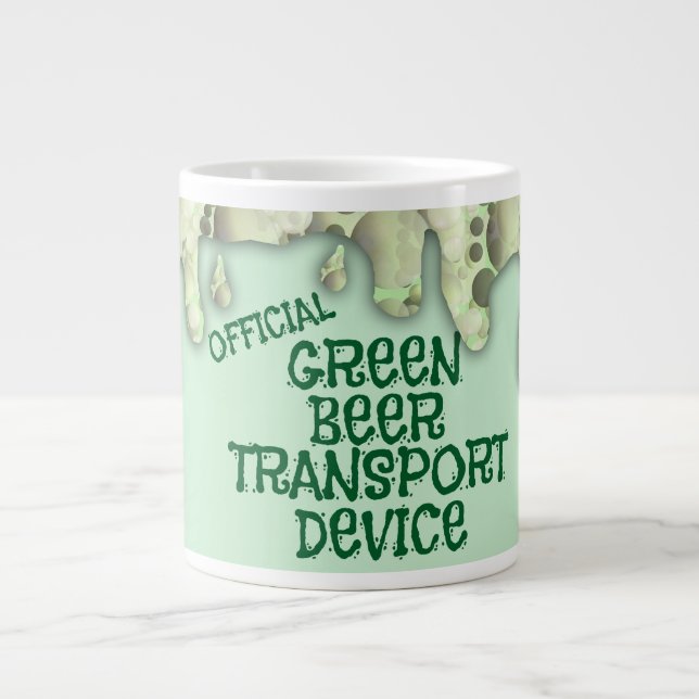 Taza De Café Grande Toque divertida del dispositivo oficial de transpo (Frente)