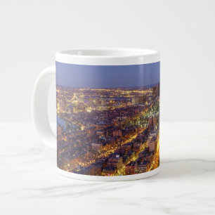 Taza De Café Grande Torre céntrica de Boston y de Hancock