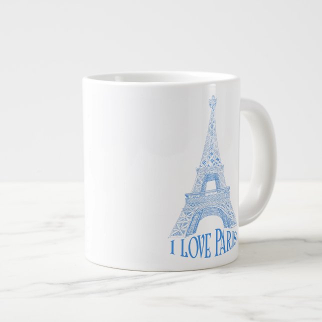 Taza De Café Grande Torre Eiffel. París (Derecha)