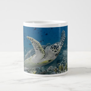 Taza De Café Grande Tortuga Carey Nadando