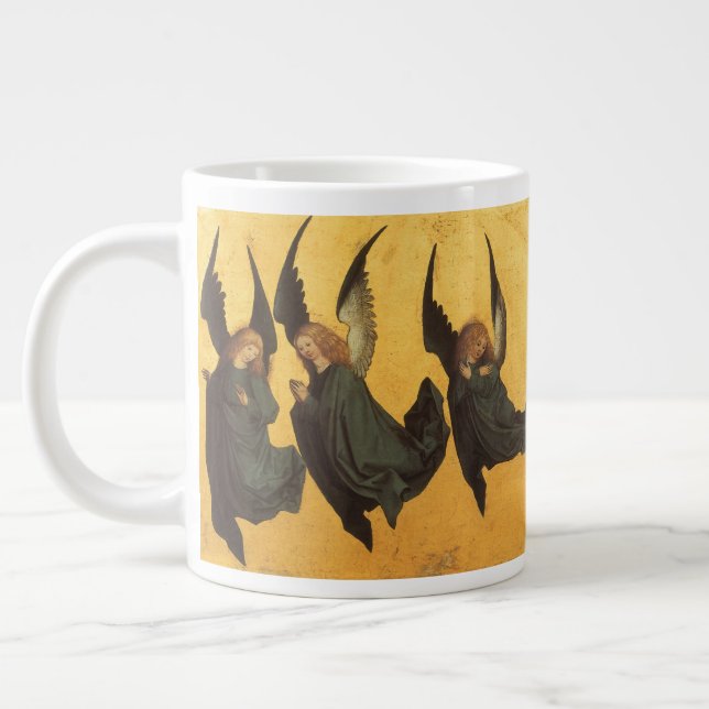 Taza De Café Grande Trío de ángeles del Renacimiento del Maestro del L (Izquierda)
