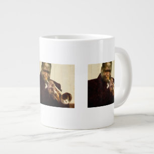 Taza De Café Grande Trompetista de Jazz