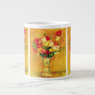 Taza De Café Grande Tulipanes de Pierre Renoir, Arte Impresionista Vin