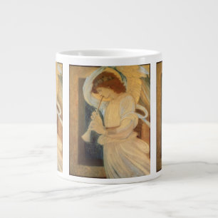 Taza De Café Grande Un ángel tocando un flageolet de Burne Jones
